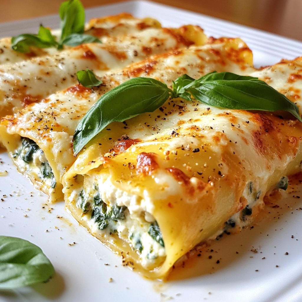 Creamy Spinach Ricotta Cannelloni Hearty and Simple Dish
