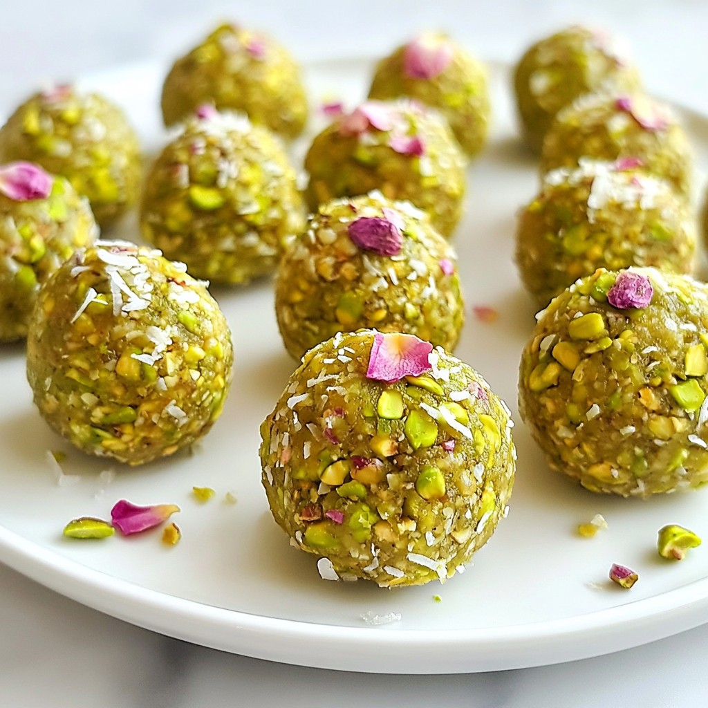 Pistachio Rose Energy Balls Simple and Tasty Snack