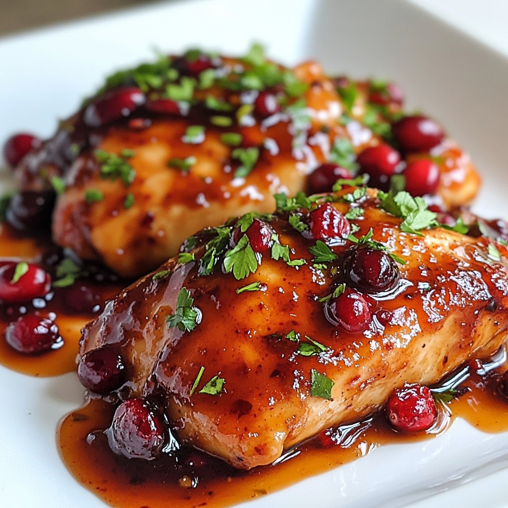 Cranberry Orange Glazed Chicken Easy Flavorful Meal