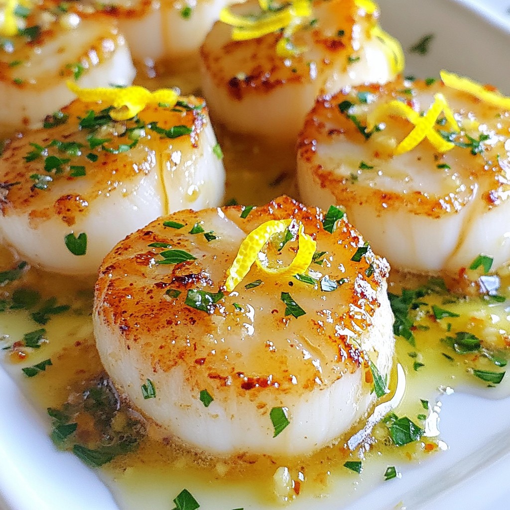 Lemon Garlic Butter Scallops Quick and Simple Recipe