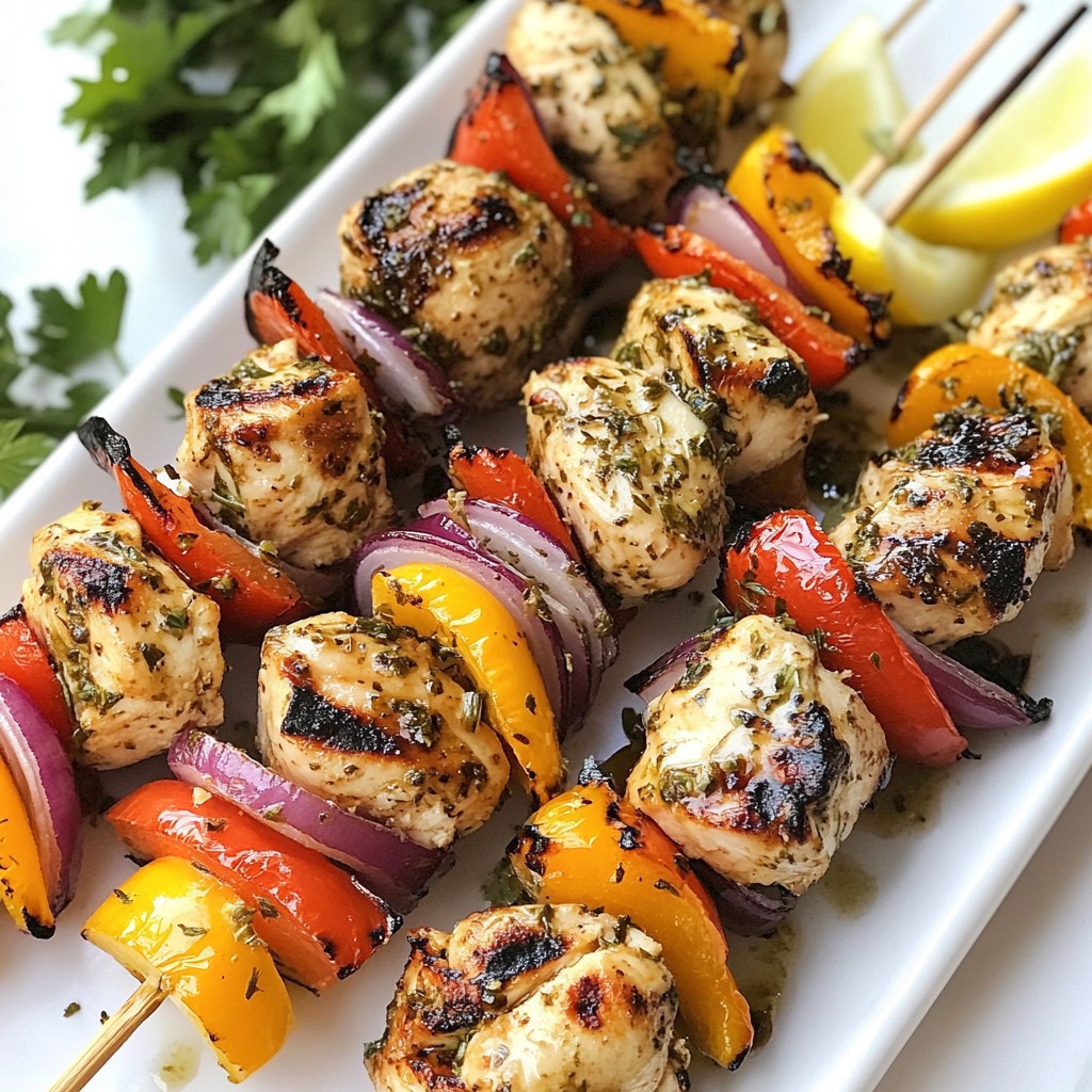 Greek Chicken Souvlaki Skewers Flavorful Dinner Delight