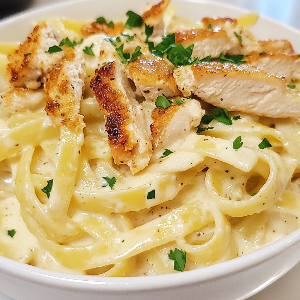 Classic Chicken Alfredo Creamy and Comforting Dish
