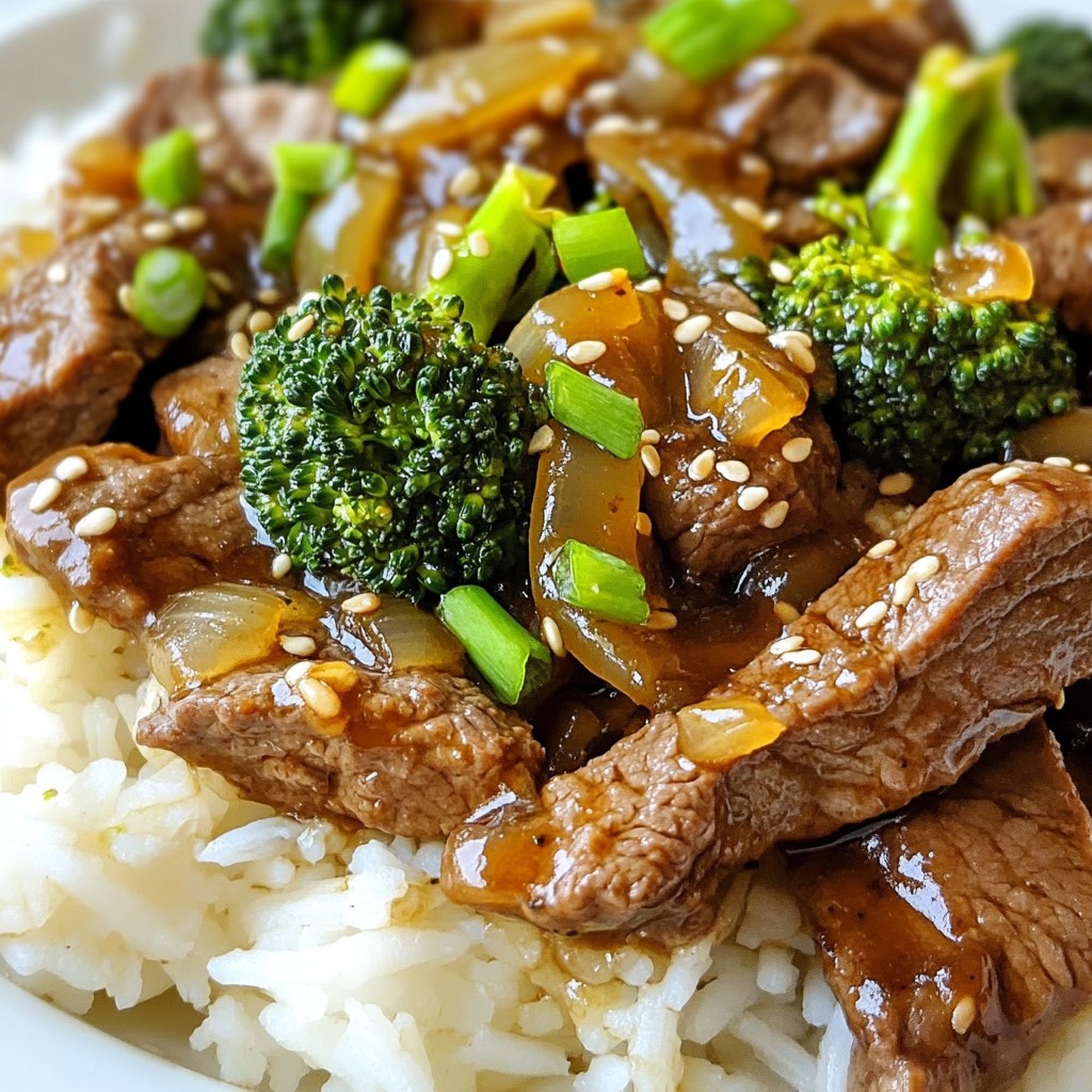 Savory Dinner One-Pot Beef and Broccoli Delight