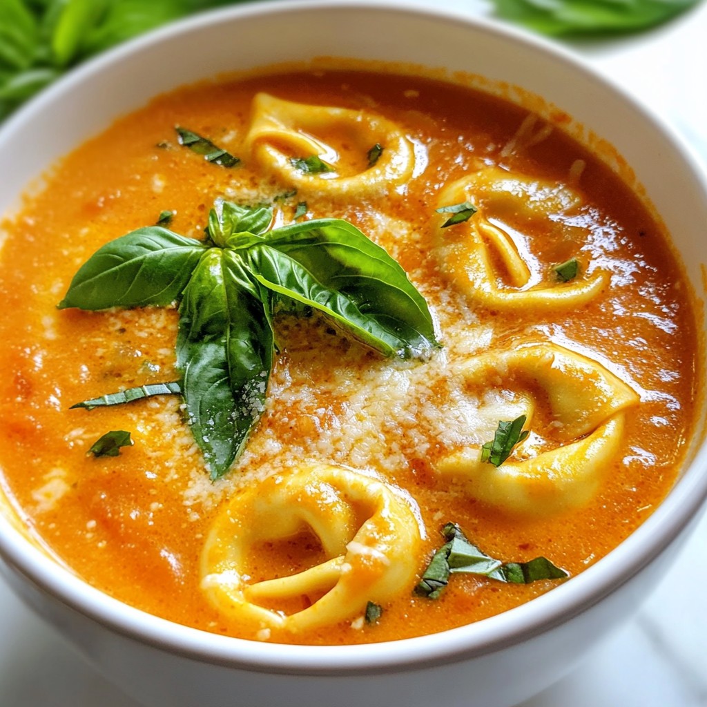Creamy Tomato Tortellini Soup Easy Weeknight Meal