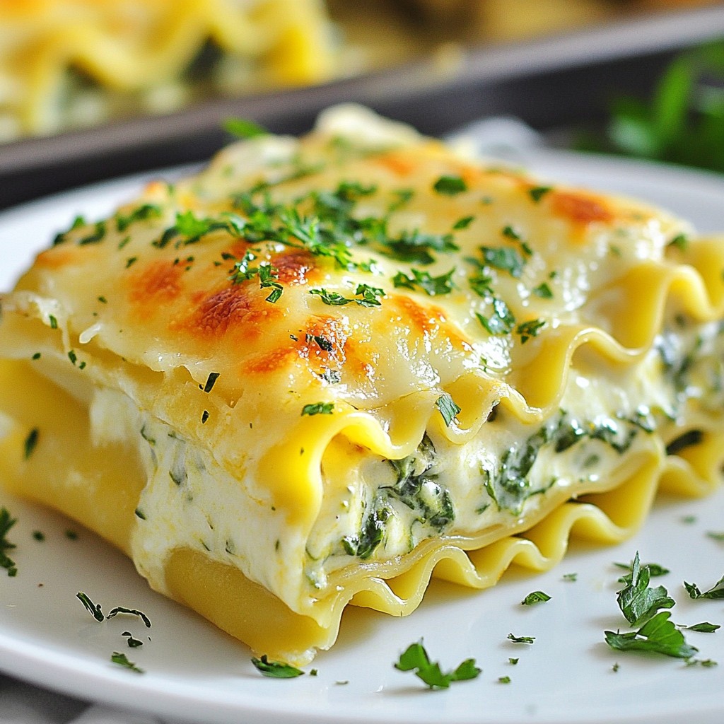 Roasted Garlic Alfredo Lasagna Rollups Simple Delight