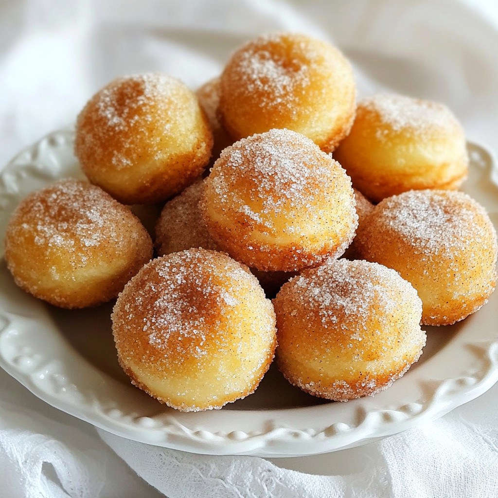 Cinnamon Sugar Donut Holes Irresistibly Tasty Treat
