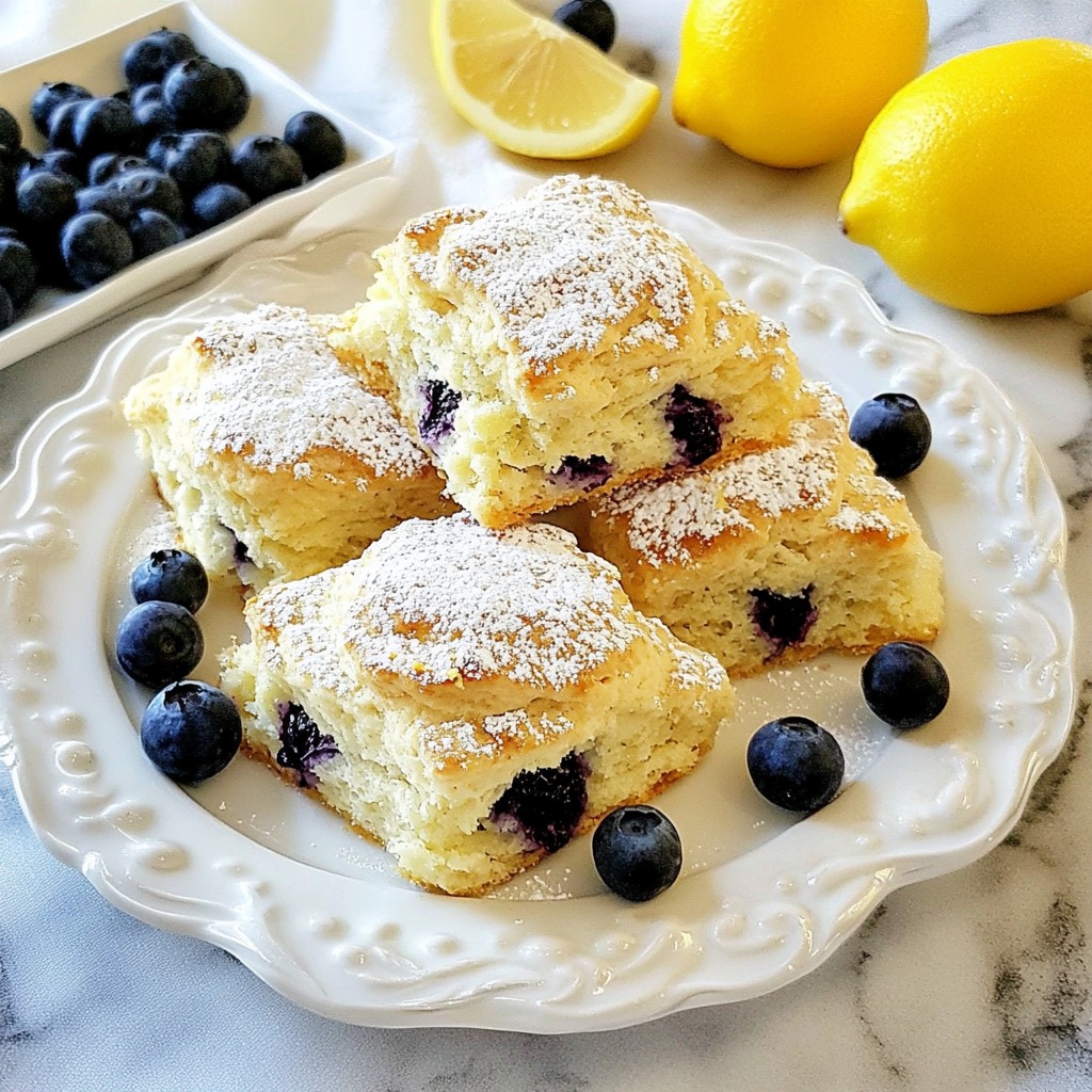 Lemon Blueberry Scones Delightful and Easy Recipe