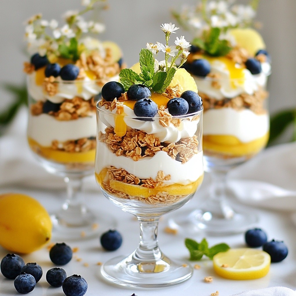 Blueberry Lemon Yogurt Parfait Easy and Delicious Recipe