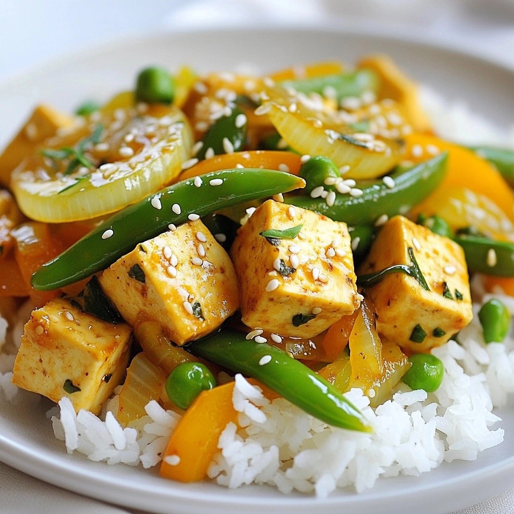 Speedy Dinner Lemon Thyme Tofu Stir-Fry Delight