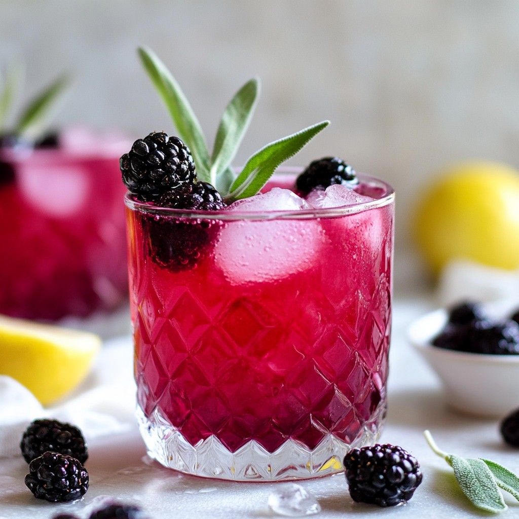 Blackberry Sage Lemonade Refreshing Summer Drink