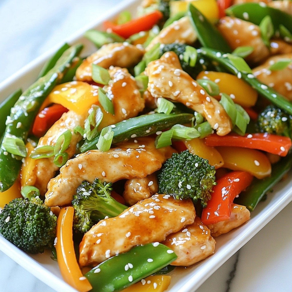 Quick Weeknight Dinner Sesame Ginger Chicken Stir-Fry