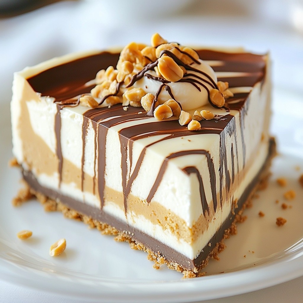 Peanut Butter Chocolate Swirl Cheesecake Delight