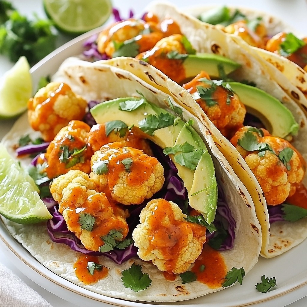 Buffalo Cauliflower Tacos Flavorful and Simple Recipe