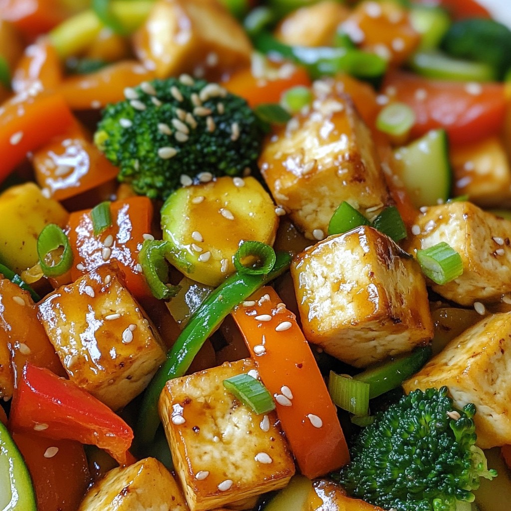 Quick Dinner Veggie Stir-Fry with Tofu Recipe