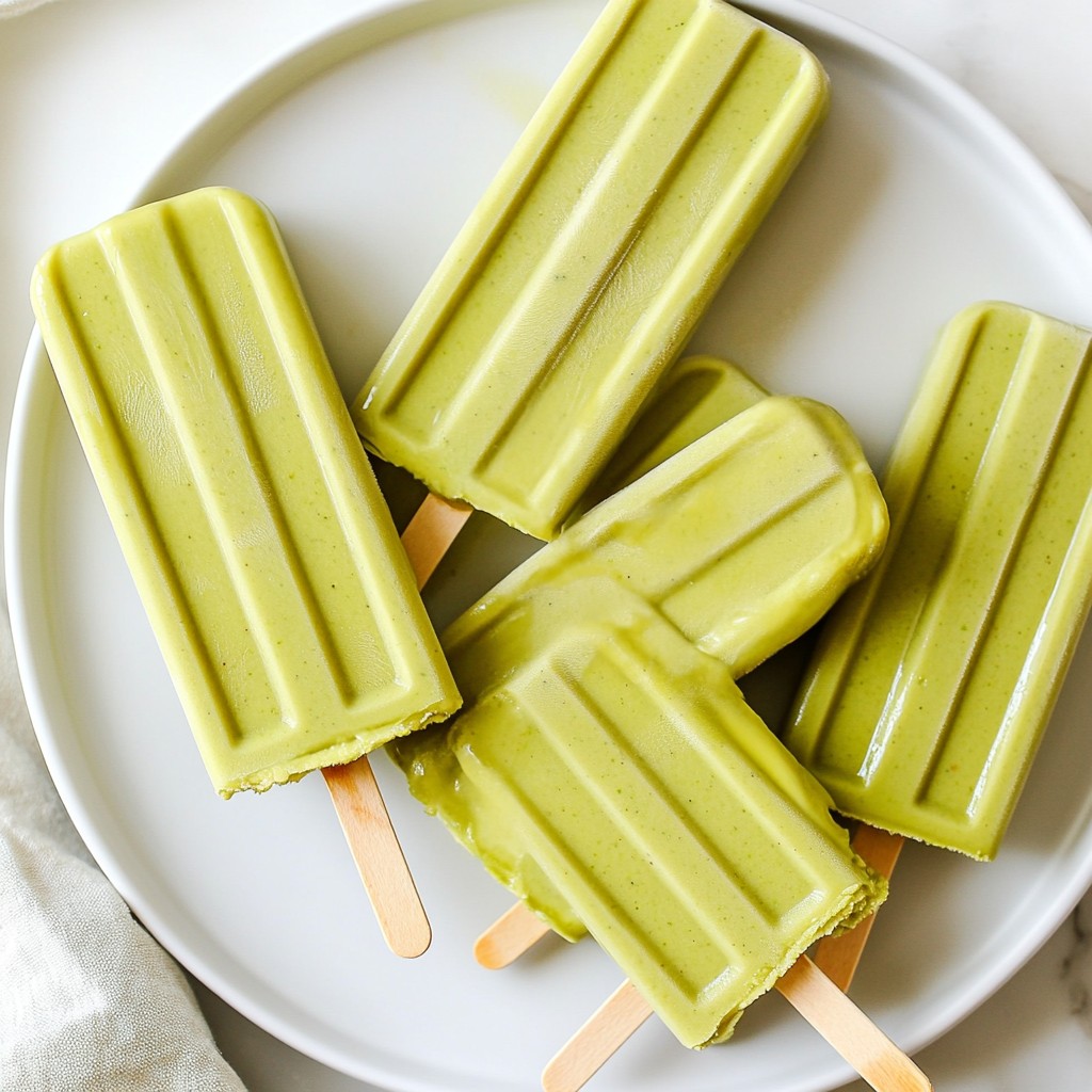 Avocado Coconut Popsicles Refreshing and Simple Treat
