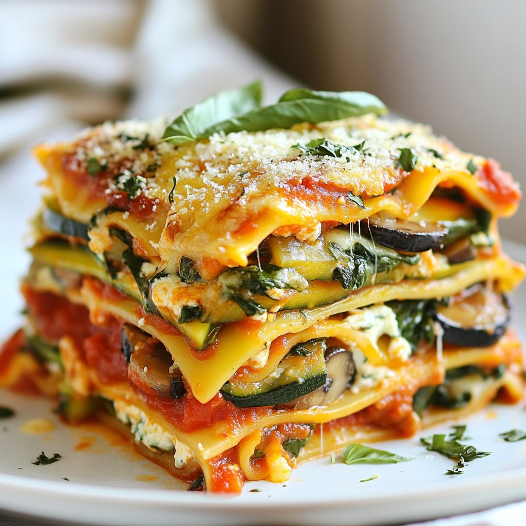 Comforting Family Dinner Vegetable Lasagna Recipe