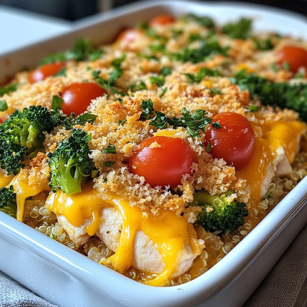 Comforting Family Dinner Cheesy Chicken Bake Recipe