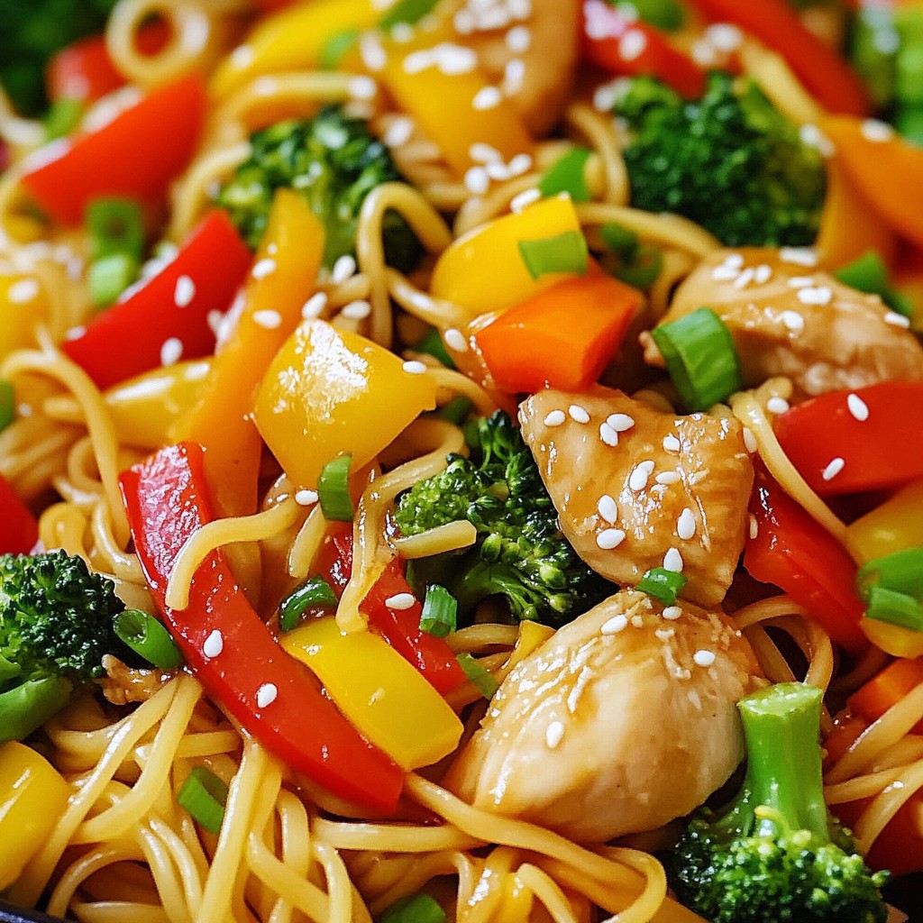 Teriyaki Chicken Noodle Stir-Fry Flavorful and Quick Meal