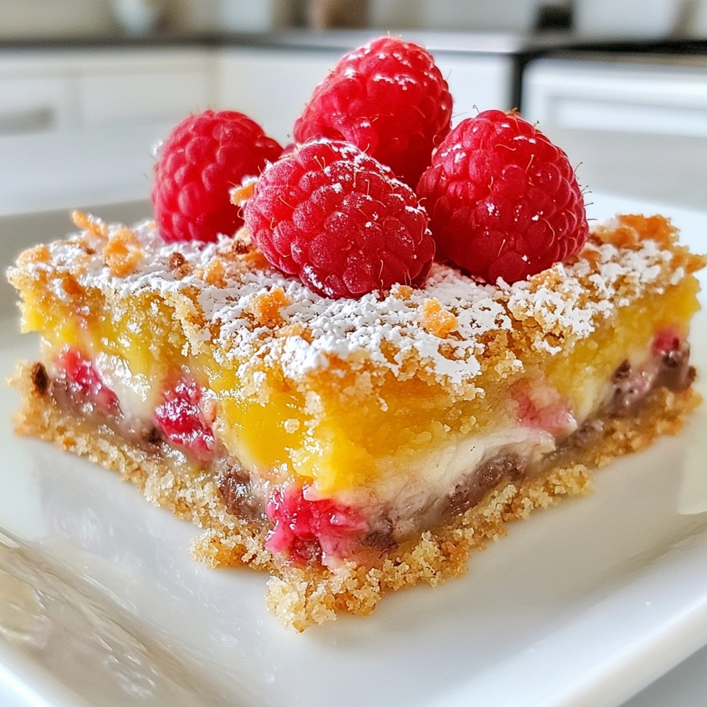 Raspberry Coconut Magic Bars Irresistible Treat Recipe