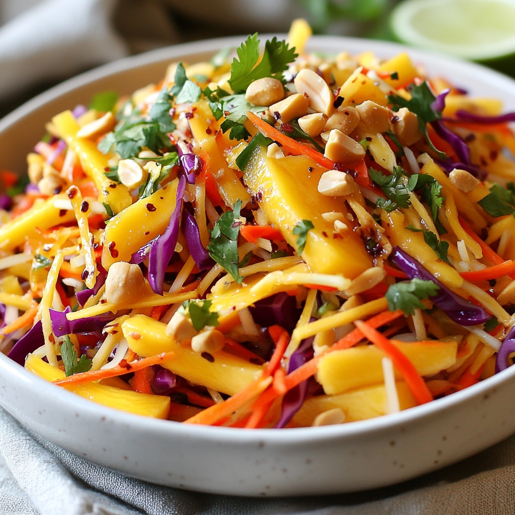 Spicy Thai Mango Salad Fresh and Flavorful Recipe