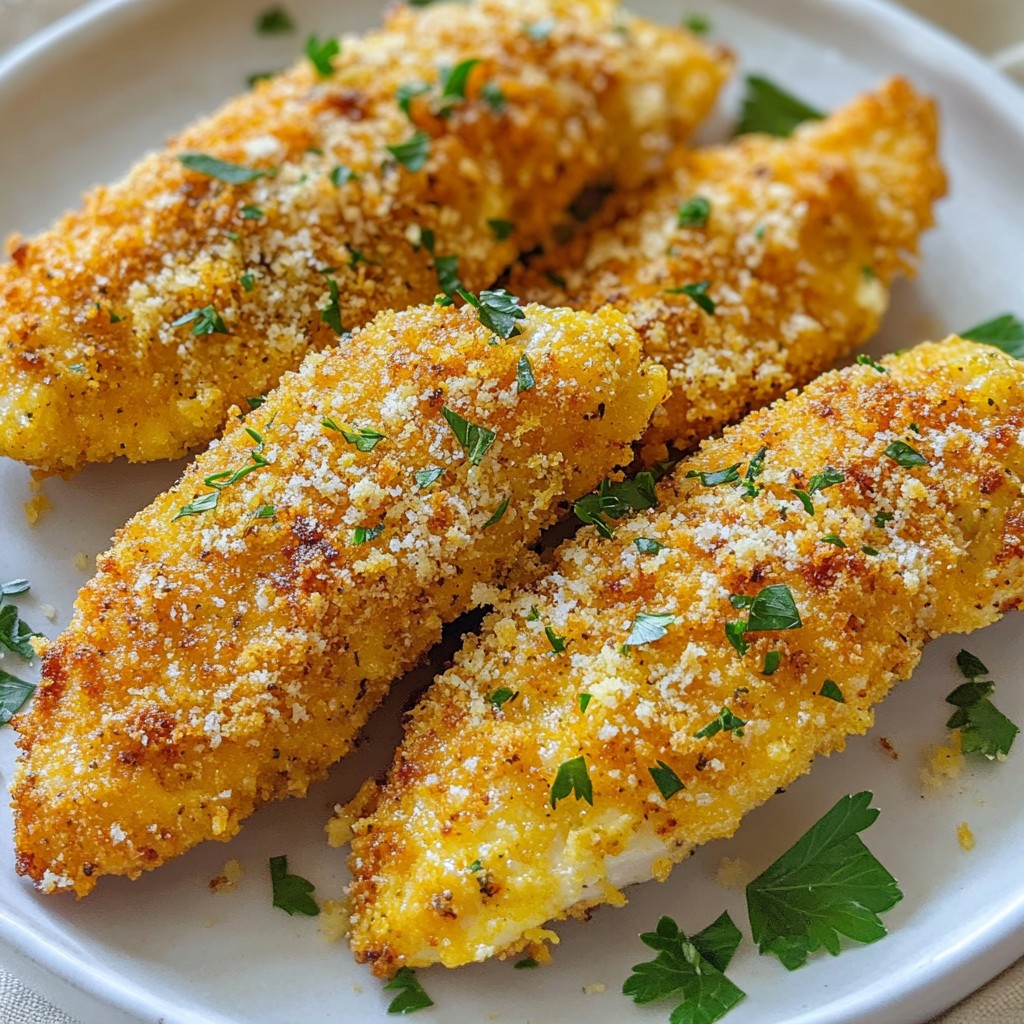 Garlic Parmesan Chicken Tenders Easy and Flavorful Meal