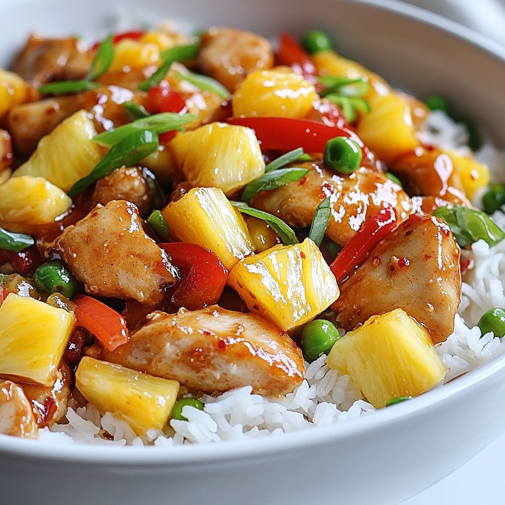 Savory Sweet Chili Pineapple Chicken Stir Fry Recipe