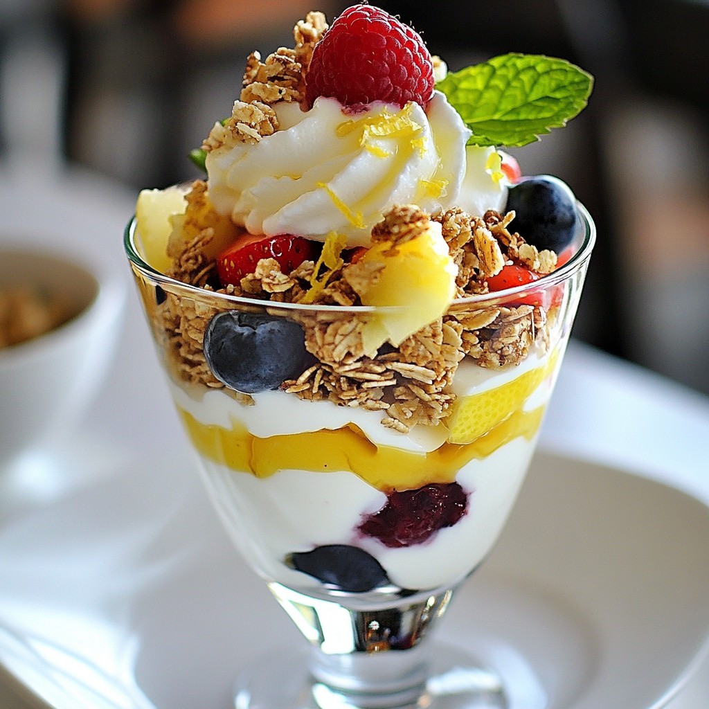 Lemon Berry Yogurt Parfaits Easy and Delicious Treat