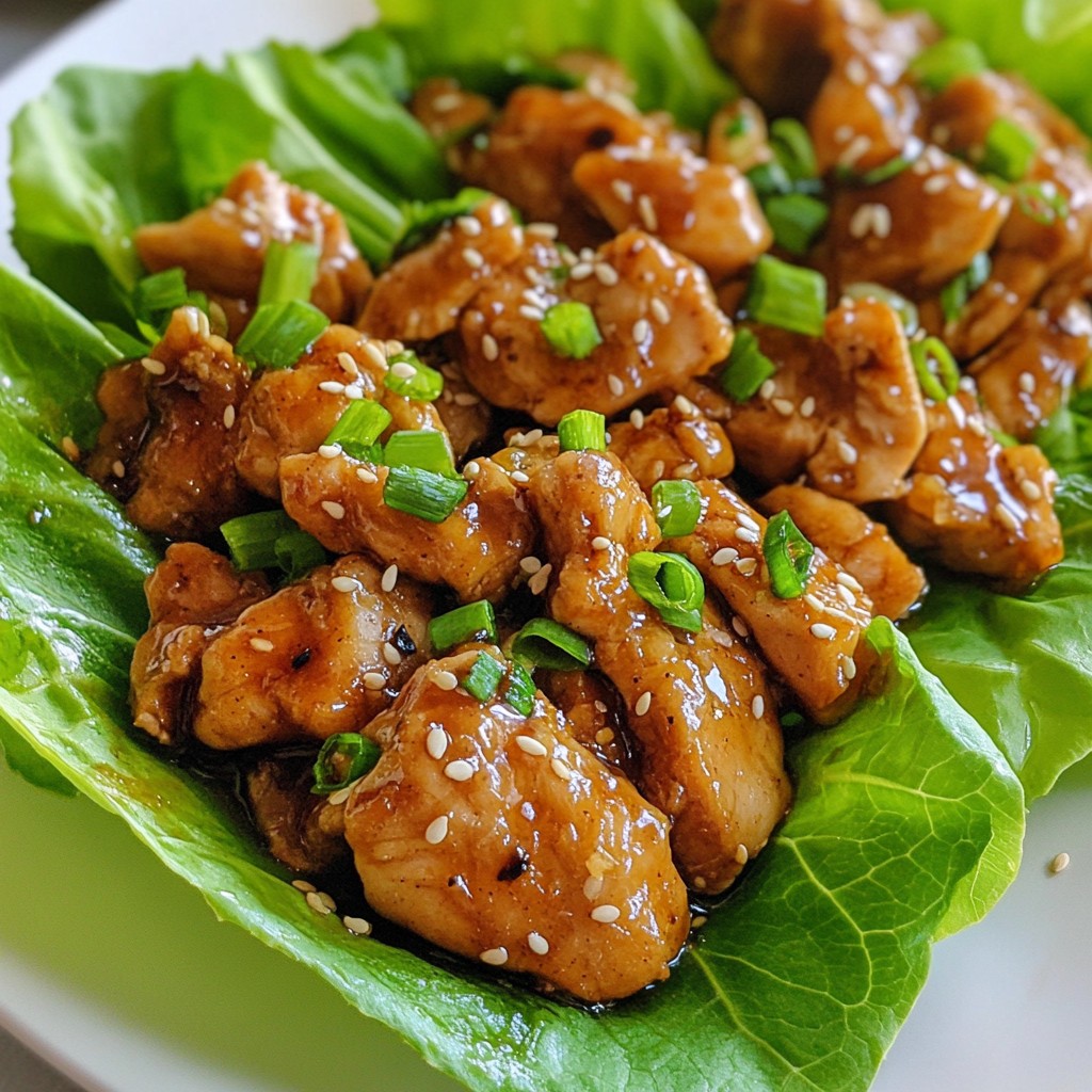 Teriyaki Chicken Lettuce Wraps Flavorful Simple Dish