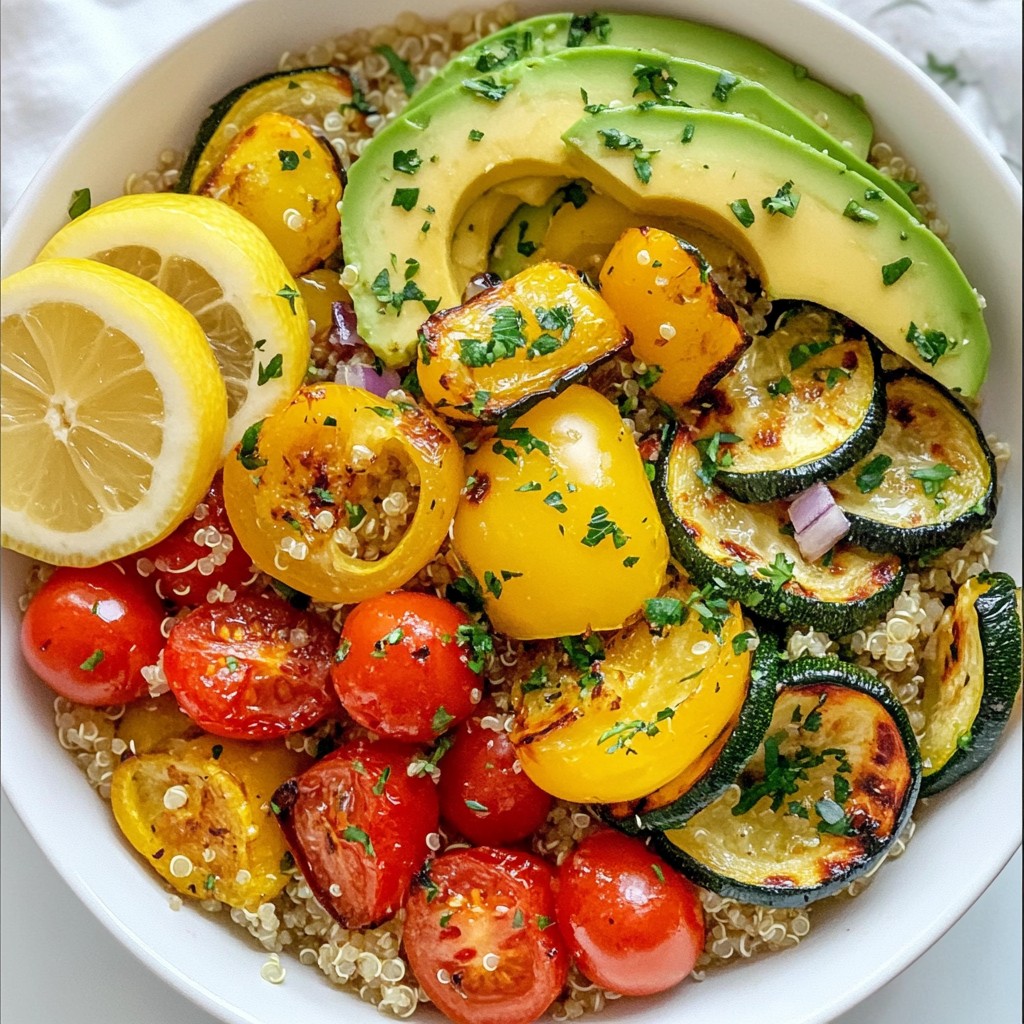 Easy Dinner Roasted Veggie Quinoa Bowl Delight