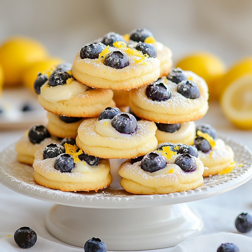 Lemon Blueberry Cheesecake Cookies Flavorful Delight