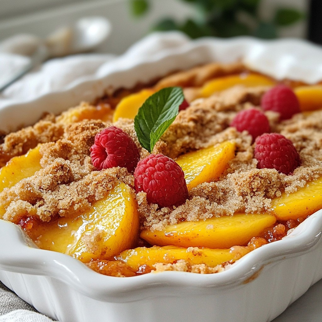 Peach Raspberry Cobbler Simple and Delicious Recipe
