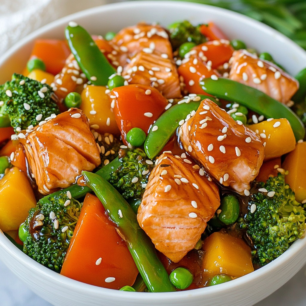 Teriyaki Salmon Stir Fry Delicious and Easy Recipe