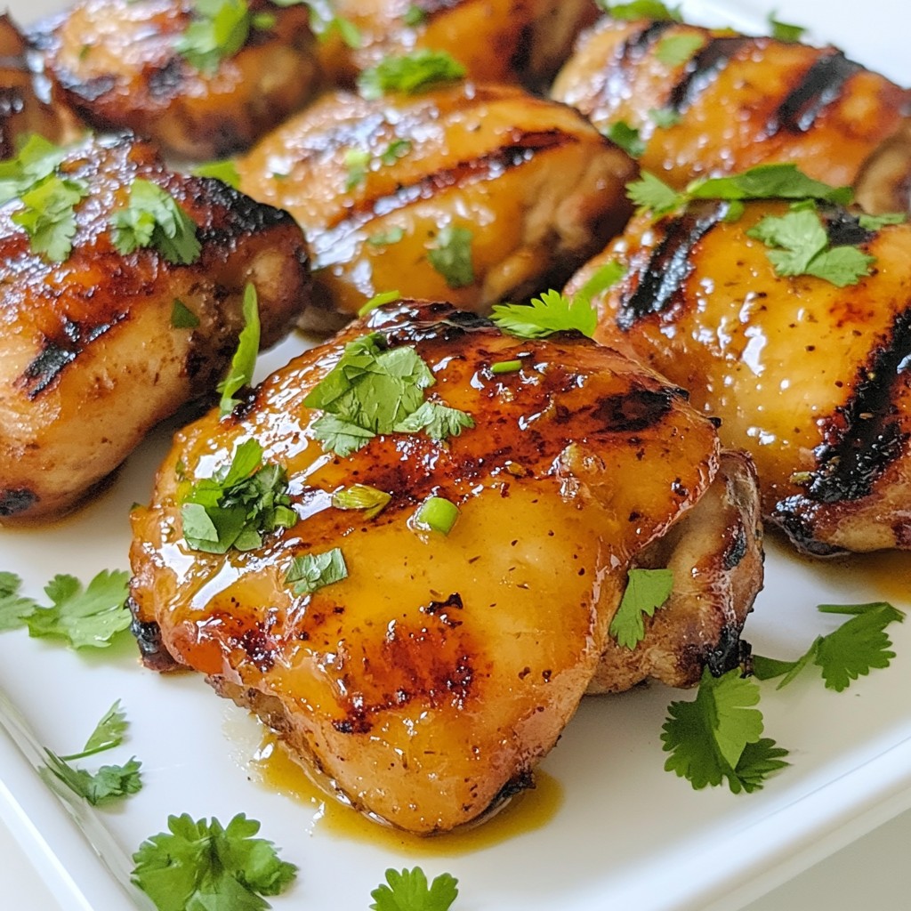 Honey Lime Grilled Chicken Thighs Flavorful Delight