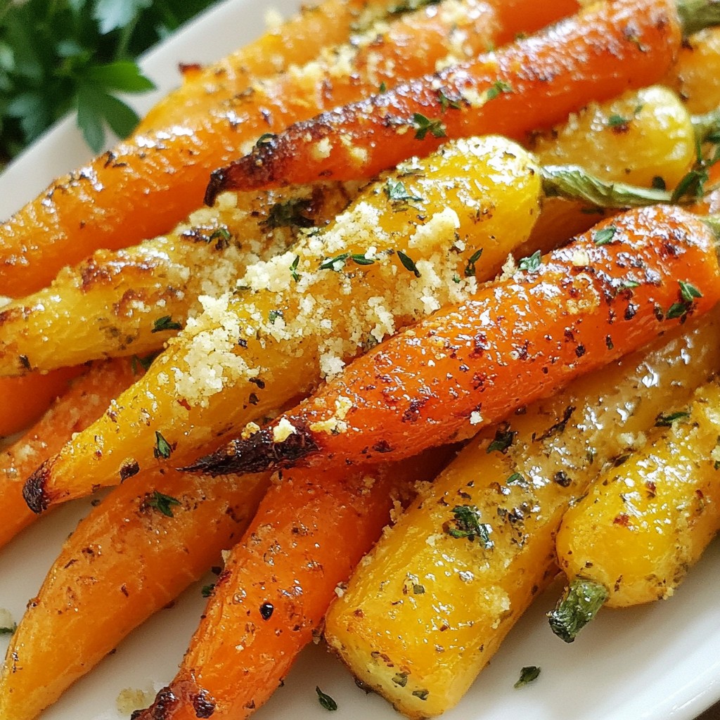 Parmesan Herb Roasted Carrots Healthy Flavor Boost