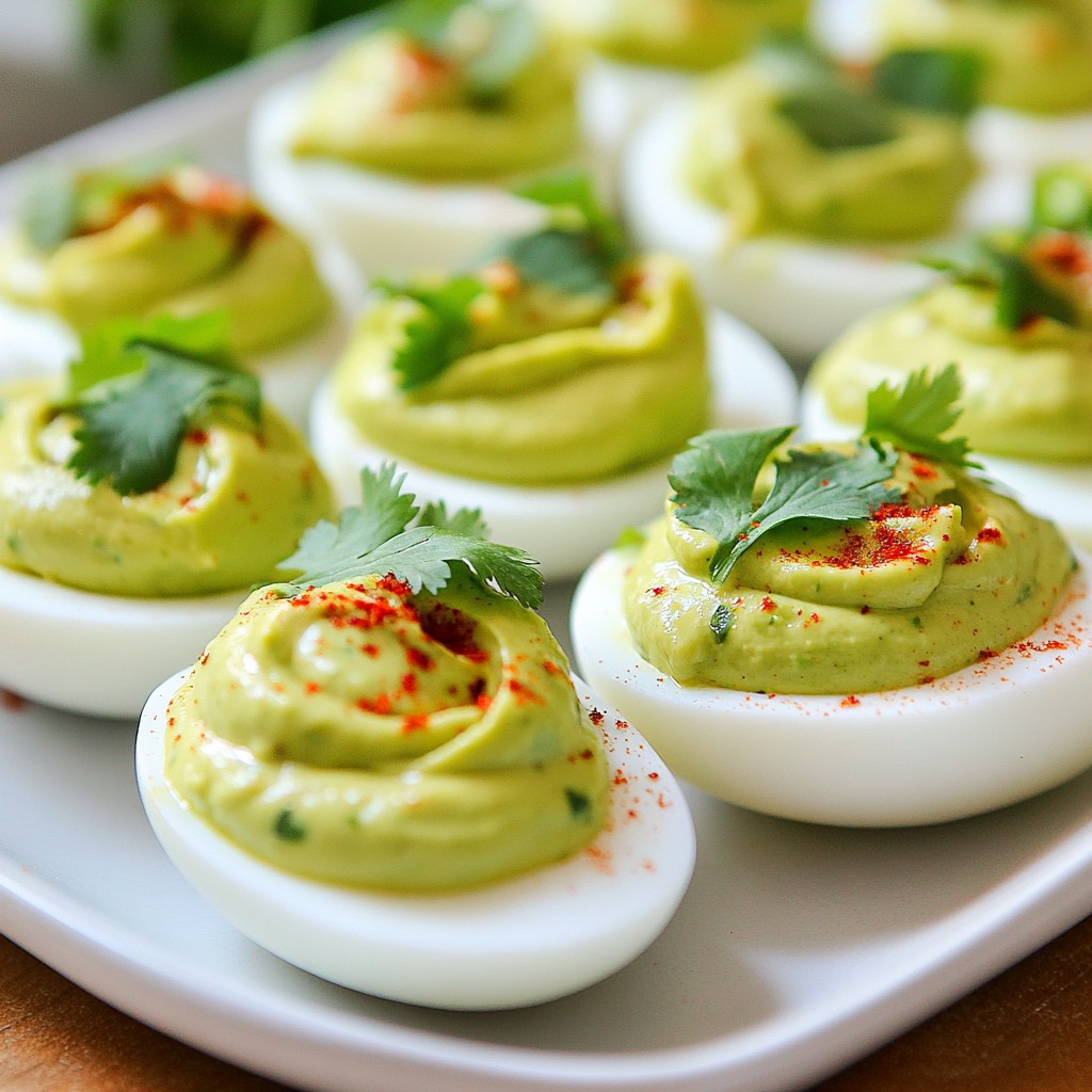 Avocado Lime Deviled Eggs Creamy Delightful Treat