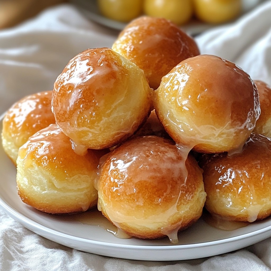 Maple Glazed Donut Holes Sweet and Simple Treat