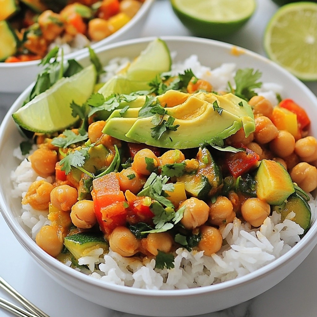 Prep-Ahead Dinner Spicy Chickpea and Rice Bowls