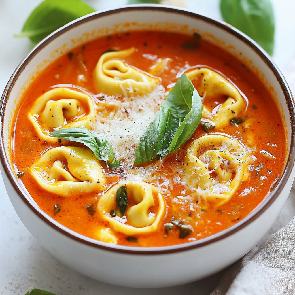 Creamy Tomato Basil Tortellini Soup Delightful Recipe