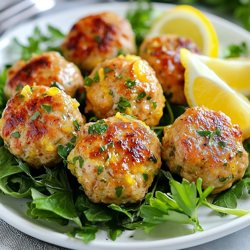 Meal Prep Dinner Lemon Herb Turkey Meatballs Delight