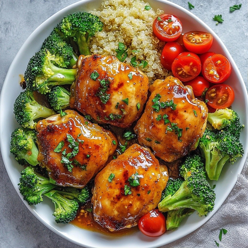 One-Pan Dinner Honey Garlic Chicken Bake Delight