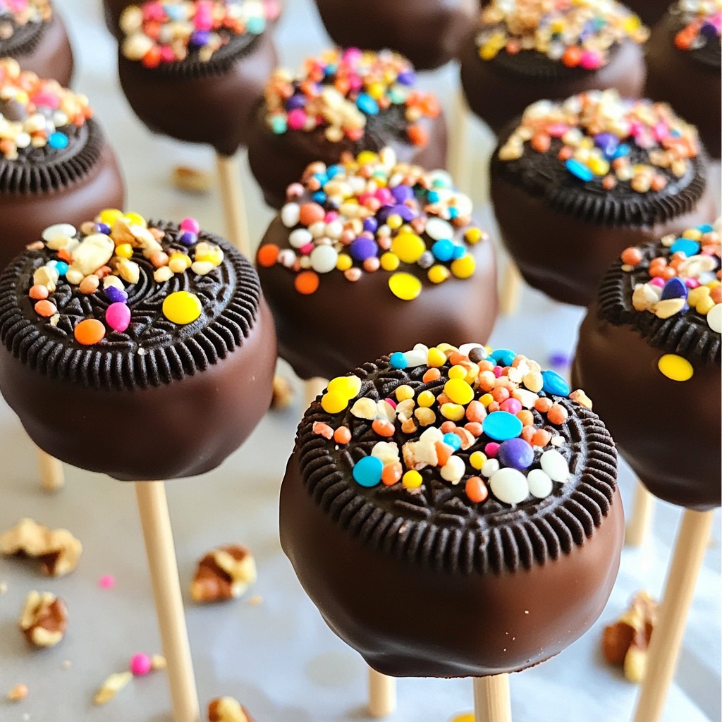 Chocolate Covered Oreo Pops Simple Party Treats