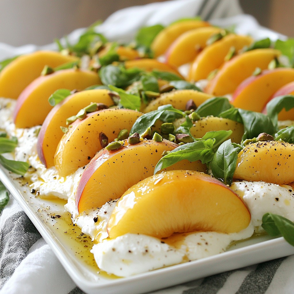 Peach Burrata Salad Fresh and Flavorful Delight