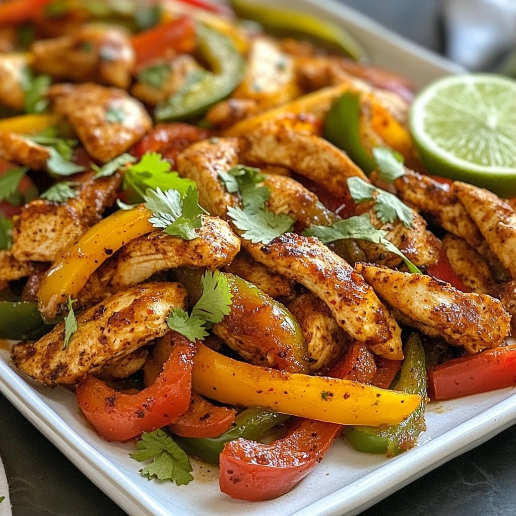 Fast Dinner Sheet Pan Chicken Fajitas Easy Meal Prep