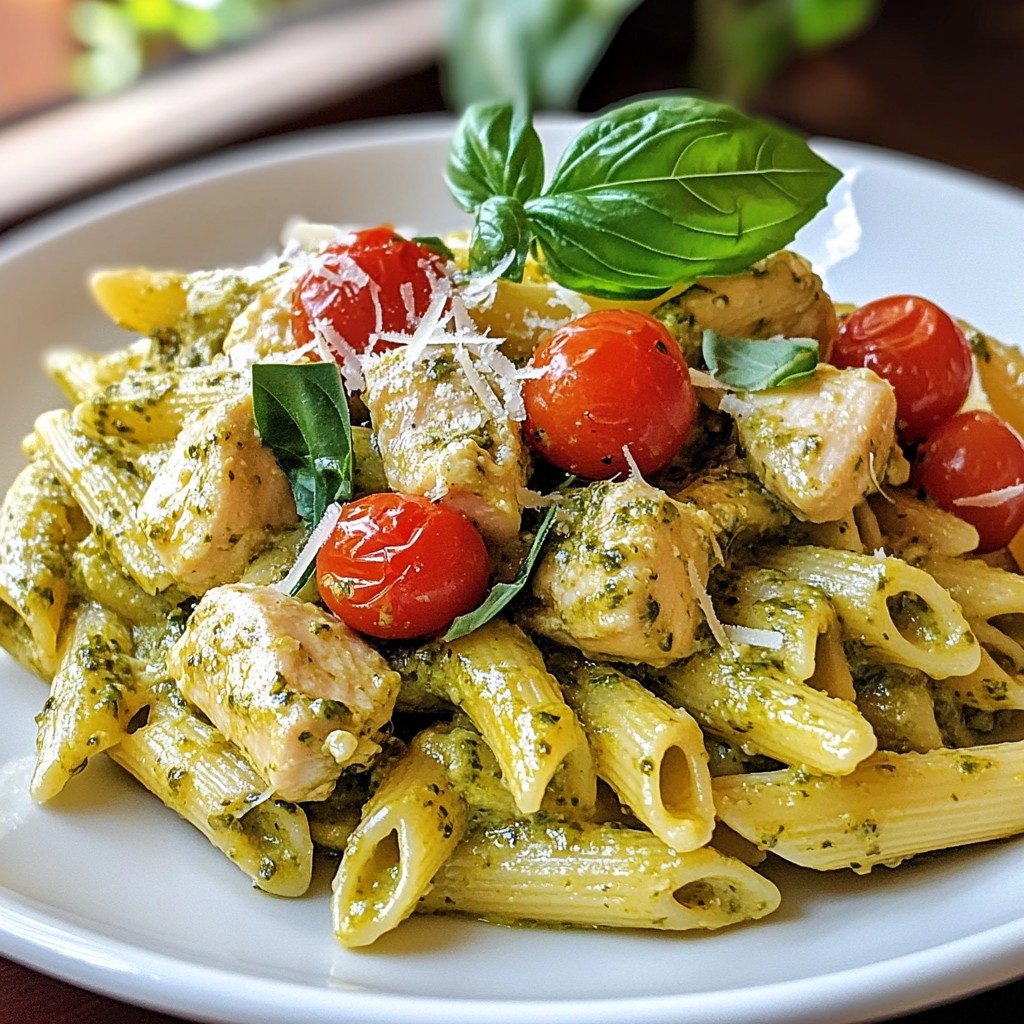 Creamy Pesto Chicken Penne Flavorful Pasta Delight