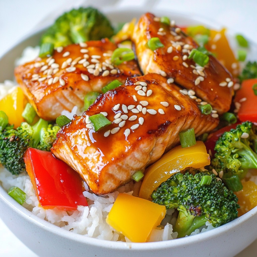 Teriyaki Salmon Rice Bowls Flavorful and Easy Recipe