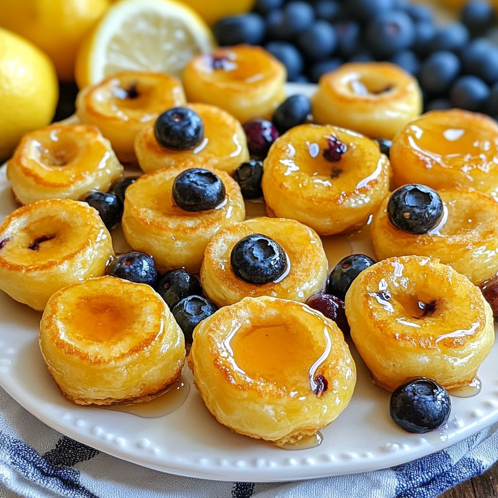 Lemon Blueberry Pancake Bites Fresh and Flavorful Treat