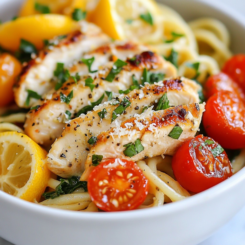 Flavorful Dinner Lemon Herb Chicken Pasta Recipe