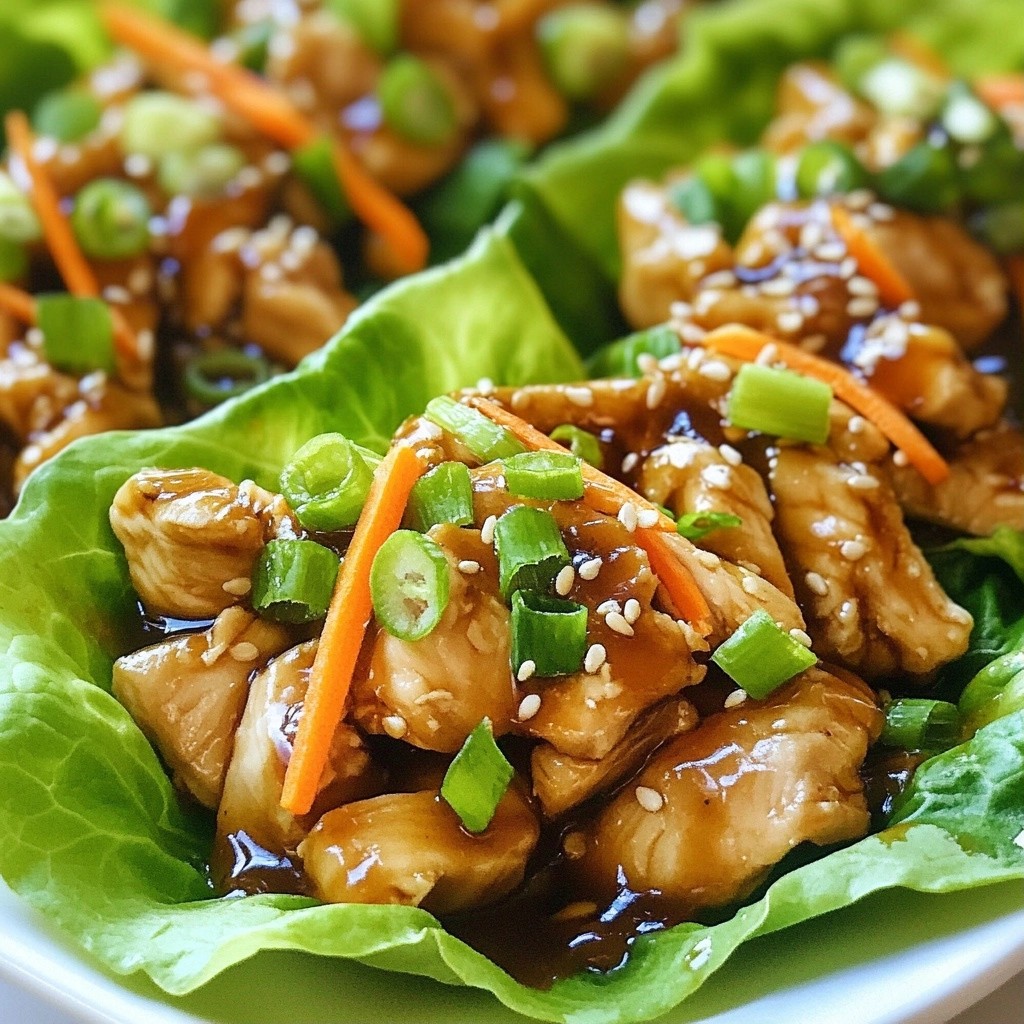 Speedy Dinner Teriyaki Chicken Lettuce Wraps Recipe