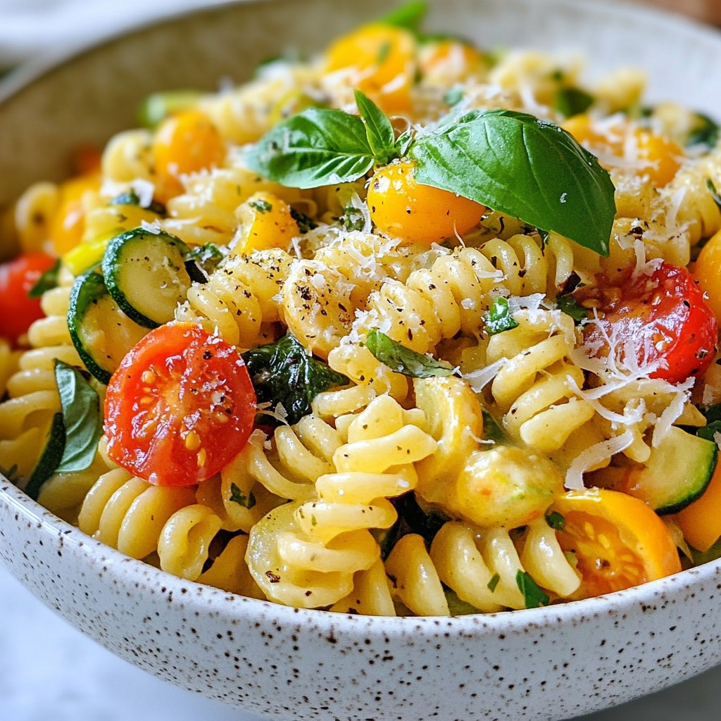 Family Dinner Creamy Tuscan Vegetable Pasta Delight