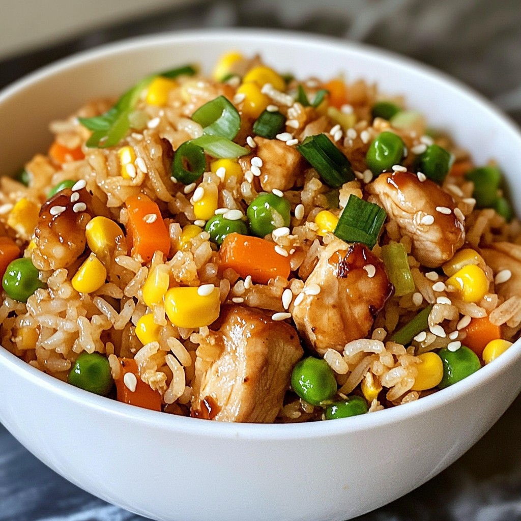Teriyaki Chicken Fried Rice Easy Flavorful Recipe